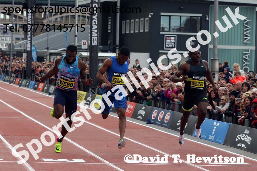 Mens 150 metres, 2017 Great North CityGames, Gateshead/Newcaste. Photo: David T. Hewitson/Sports for All Pics